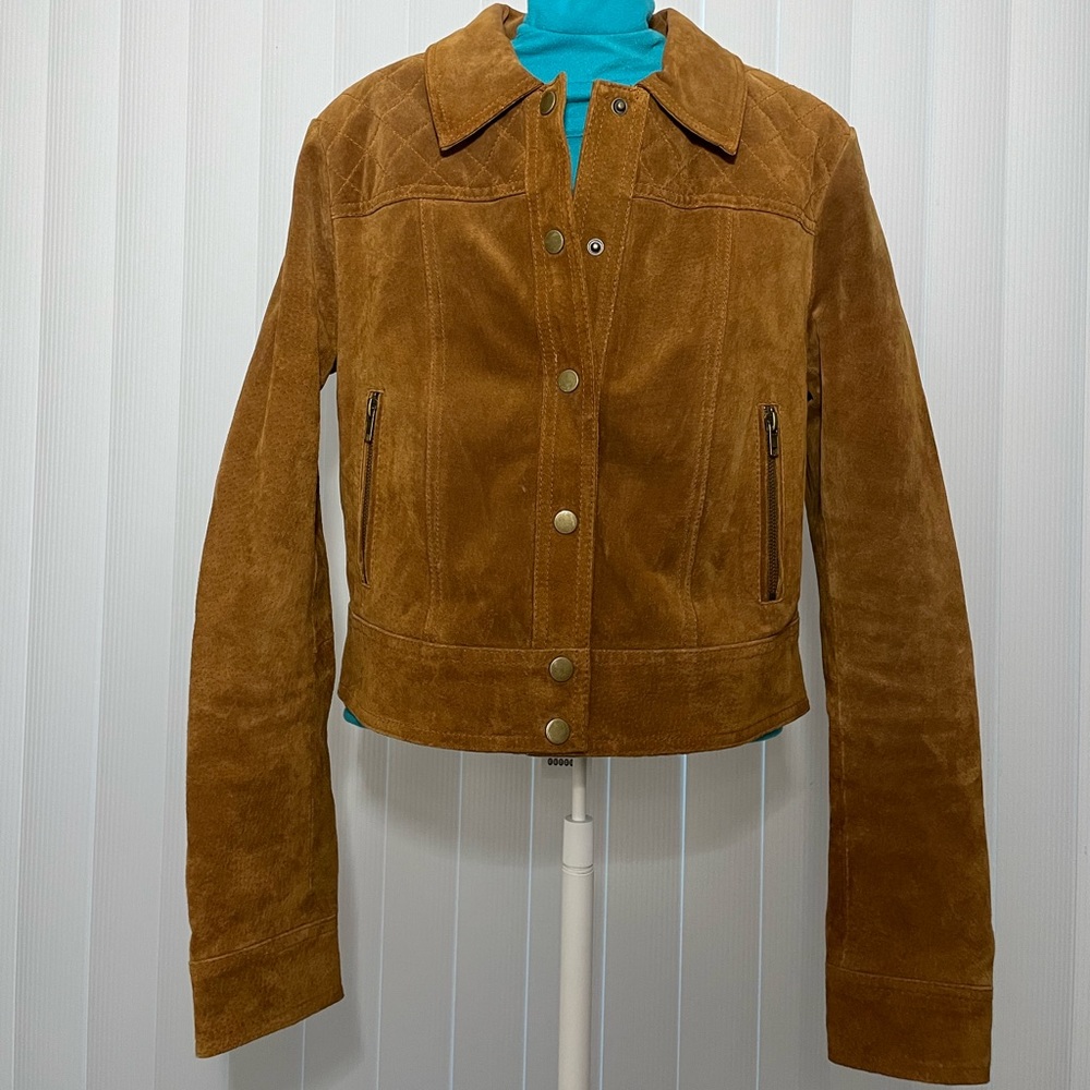 Brown leather Forever 21 jacket size medium